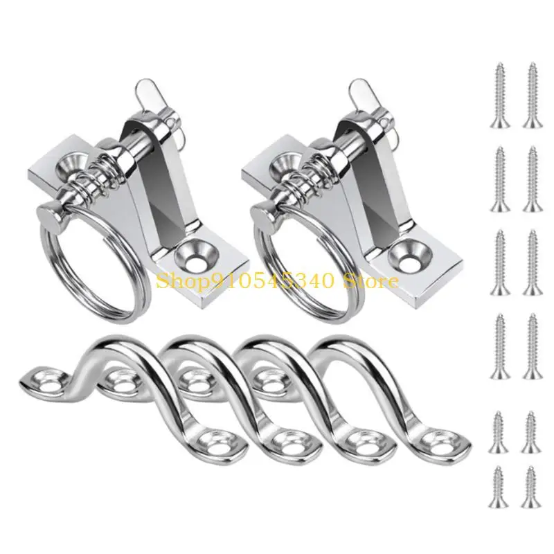 

U2JA 8 шт./10 шт., ремни для глаз из нержавеющей стали, верхняя часть морской лодки, накладка для крепления глаз, якорная точка