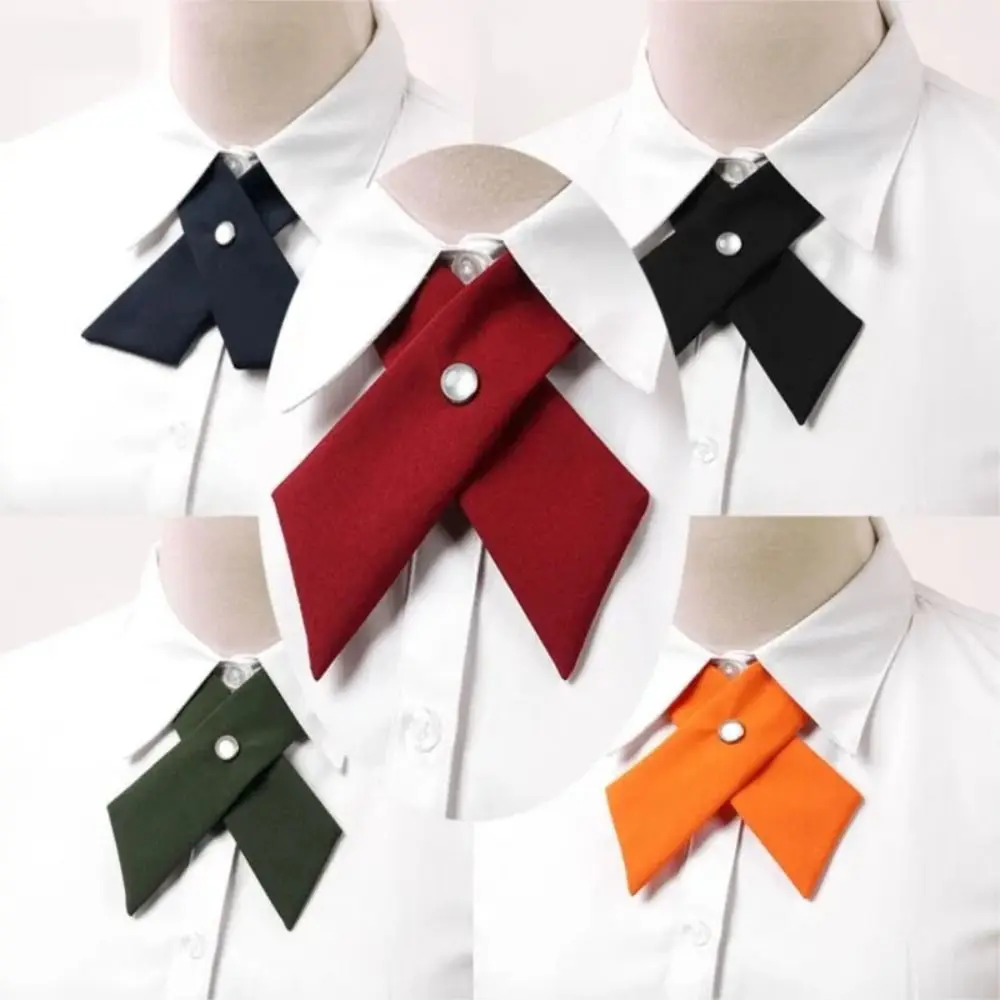 

Polyester Cross Bowtie High Quality JK Uniform Decor Removable Neck Collar Apparel Accessories Shirt Tie