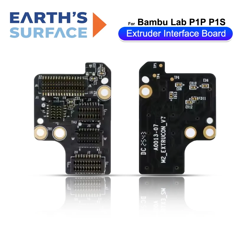 For Bambu Lab P1P P1S Extruder Interface Board For Bambulab P1 Series Auxiliary PCB Board 3D Printer Accessories Parts