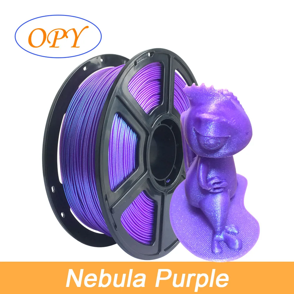 

Opy Glitter Change Color Pla Filament 1Kg 1.75Mm 100G 10M Burnt Titanium Nebula Purple Sample Plastic 3D Printer Smooth Thread