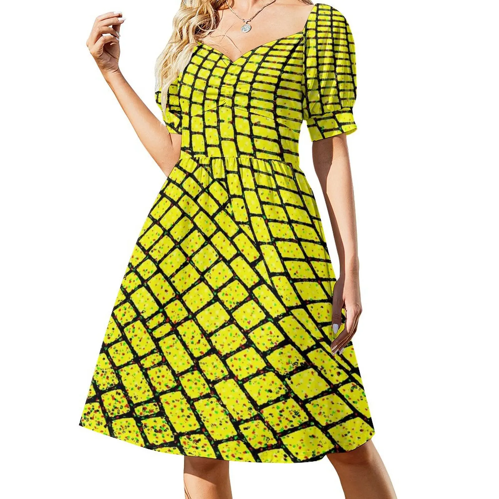 

Yellow Brick Road Short Sleeved Dress dresses korean style dress korean style summer dress womens 2025