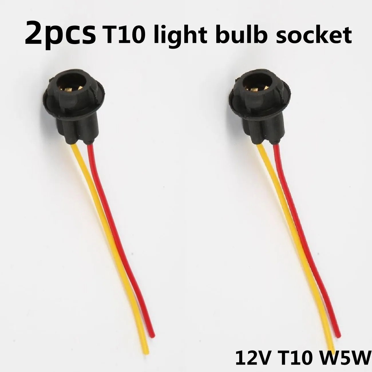 2pcs T10 W5W Light Bulb Socket Holder led Adapter Connector Extension Accessories Car Auto Trucks lamp extension wire Cable Plug