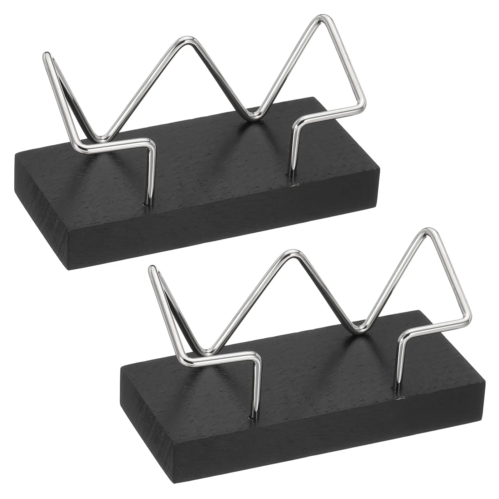 

2/4Pcs Business Card Holder Organizer Office Desk Display Stand Memo Counter Accessories Tabletop Shelf Wooden Name Card Holder