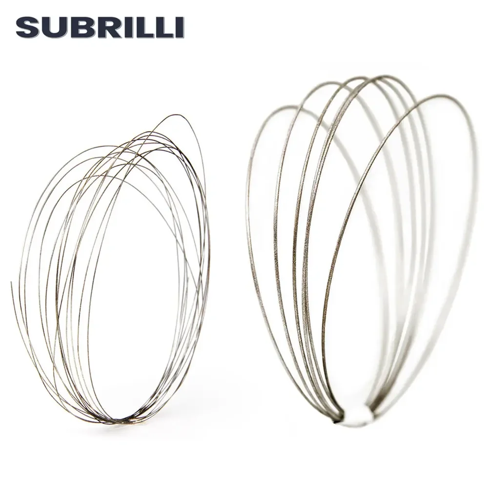 Suasli 0.4Mm/0.6Mm/1.0Mm Kawat Pemotong Berlian Suasori Electroplated untuk Botol Kaca Alat Pemotong Ukiran Batu Logam