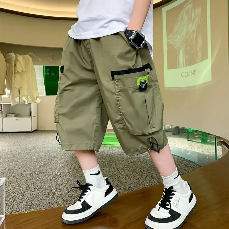 

Boys Shorts Summer Short Sport Cotton Sweatpants Boys Knee Length Pants 5 6 7 8 10 12 13 14 Years Teenage Kids Clothes Trousers