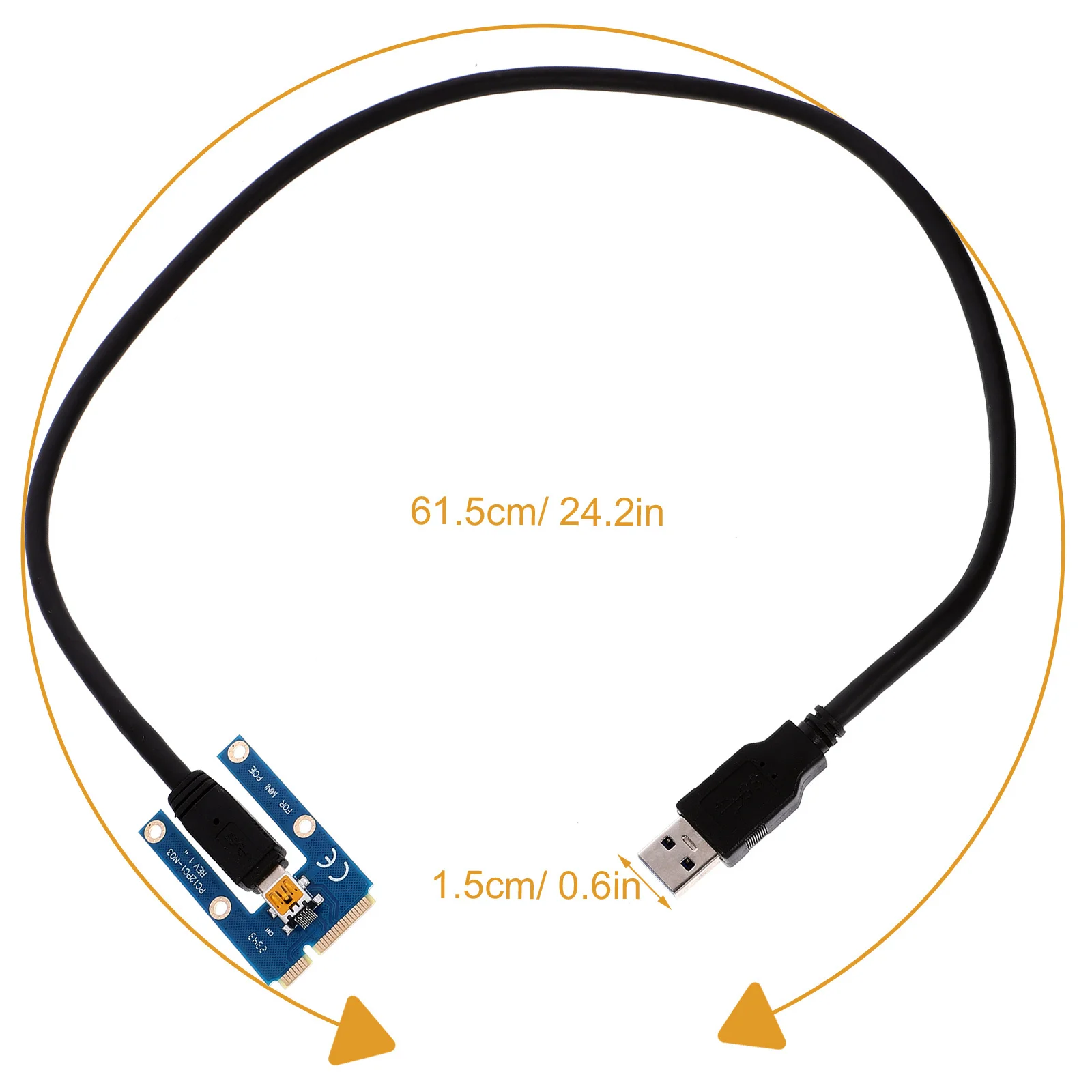 USB-kabel Mini grafische kaart voor laptop Pcie Externe GPU Riser Adapter Computeraccessoire Uitbreiding Externe grafische kaart