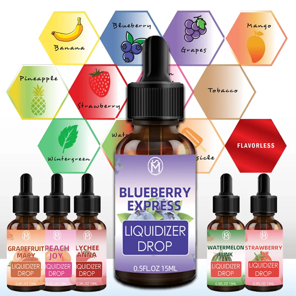 1bottle 15ml 0.5fl.oz 12kinds fruity essential liquidizer for wax or shatter for enhance flavor and makes concentrates flowing