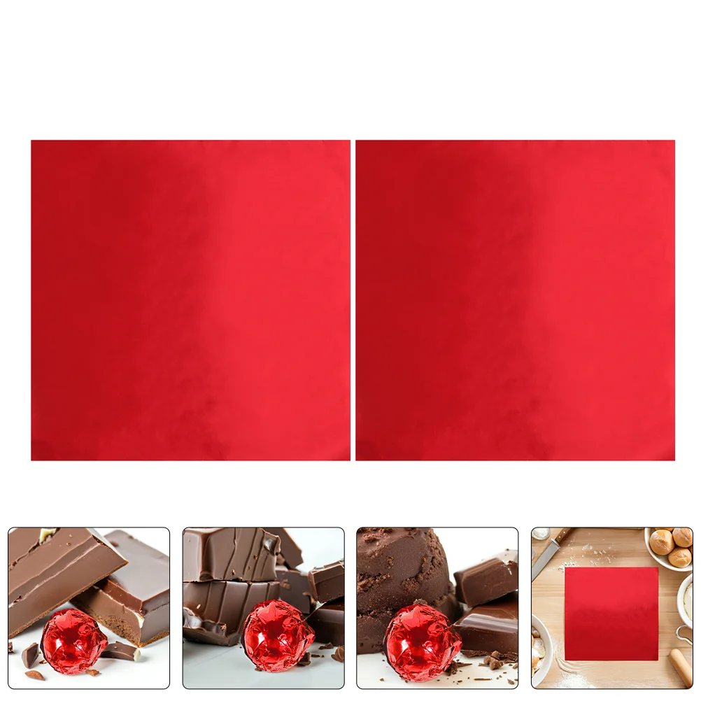 

200 Pcs Self Made Sweets Homemade Chocolate Packaging Aluminum Foil Bar Wrappers