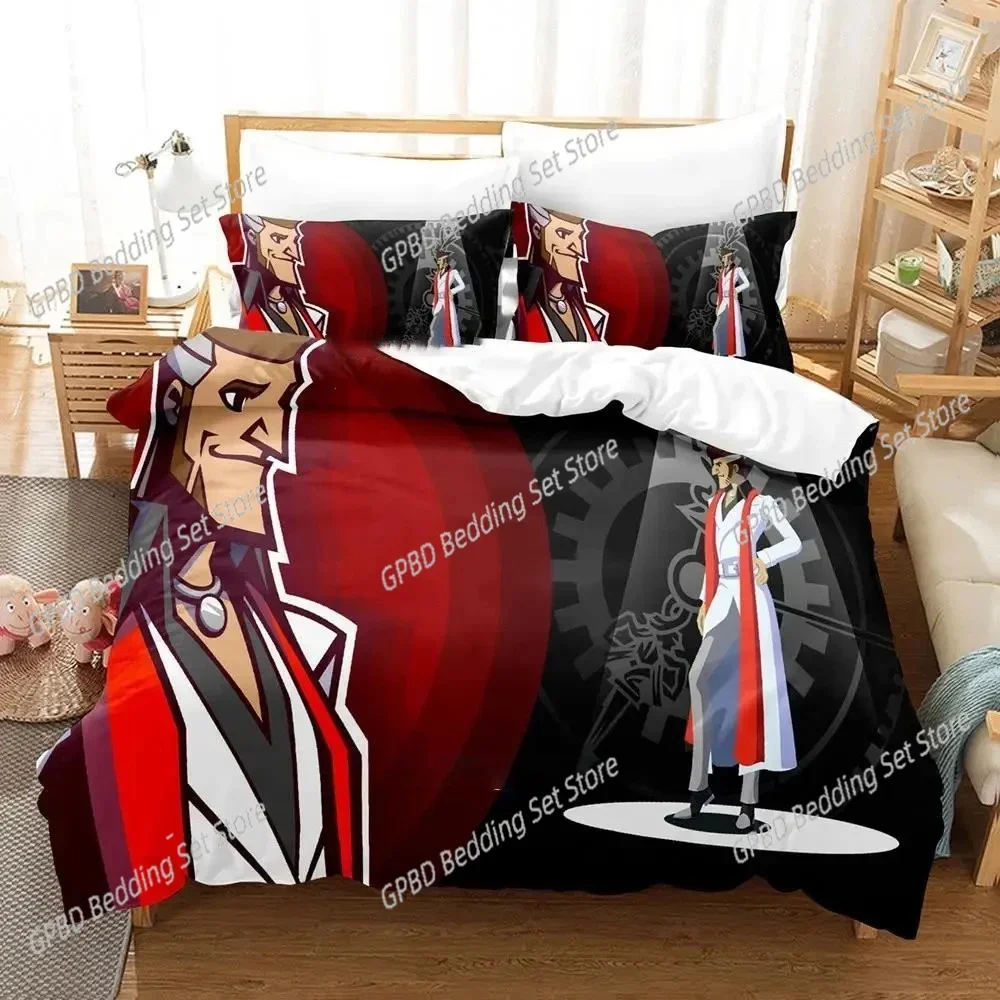 Game Ghost Trick Phantom Detective Bedding Set Duvet Cover Bed Set Quilt Cover Pillowcase Comforter king Queen Size Boys Adult