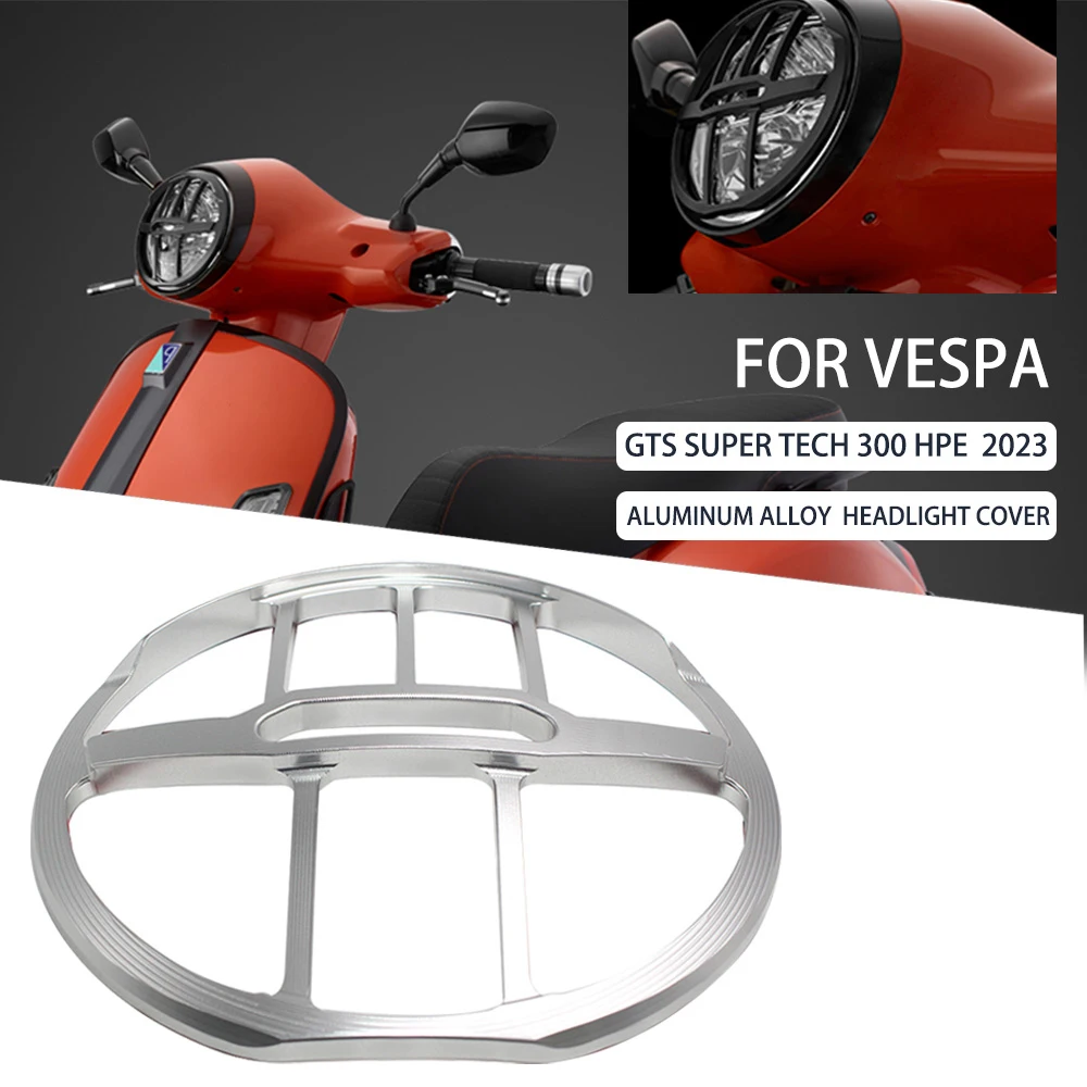 

For Vespa GTS SUPER TECH 300 HPE 2023 Headlight Turn Signal Taillight Grill Coverf