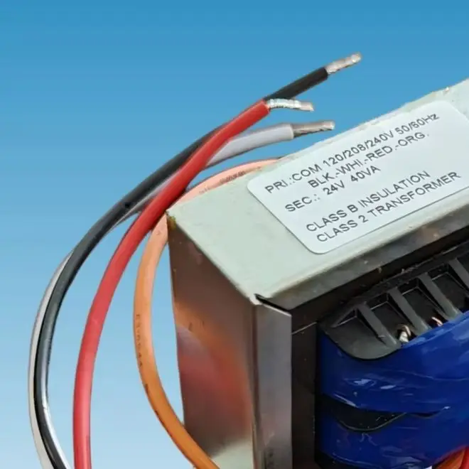 24V 40VA HVAC Control Transformer Compatible with 120V 208V 240V Input Supplies for Furnace Automation and Building Management