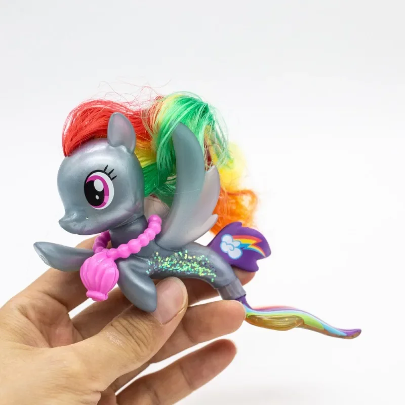 Hasbro My Little Pony Mermaids Unicorn Pony Twilight Sparkle Pink Pie Rainbow Dash Doll Gifts Toy Model Anime Figures Ornaments