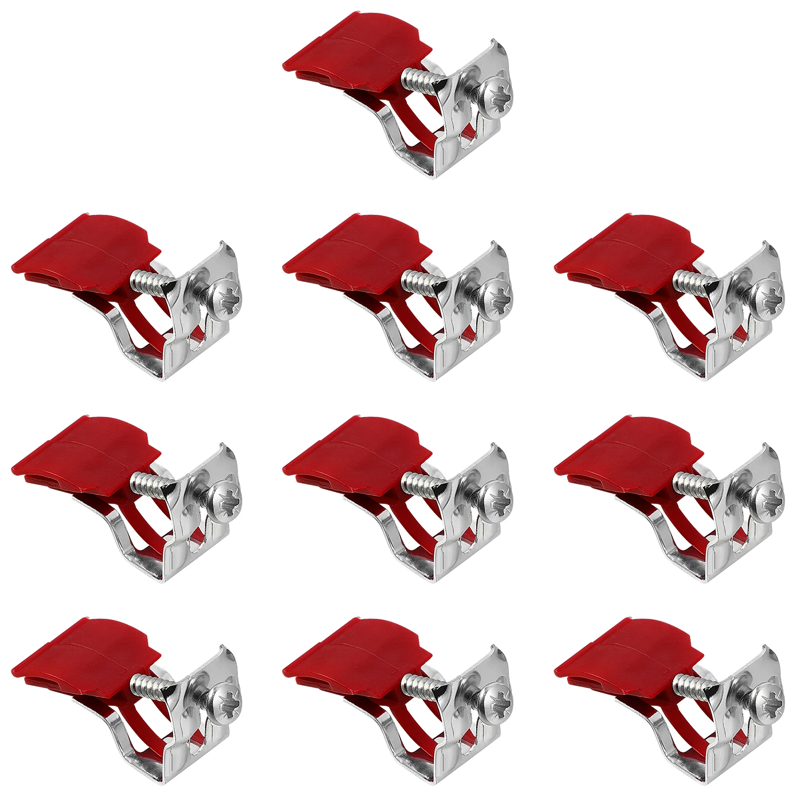 

10 Pcs Sink Clips Kitchen Installation 50x25x18mm Adjustable Screw Strong Clamping Wear Resistant Corrosion Lightweight Sturdy