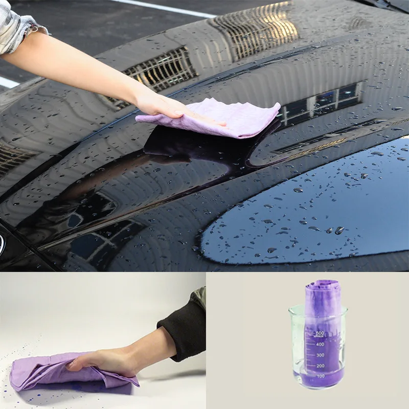 Toalla de lavado de coche PVA Premium, paño de piel de ciervo suave reutilizable, ultraabsorbente, de secado rápido, sin arañazos, para mantenimiento automotriz