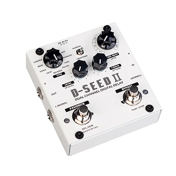 Multi Effect Guitar Pedal Digital Delay Effect Pedal Stereo Single Piece Effector