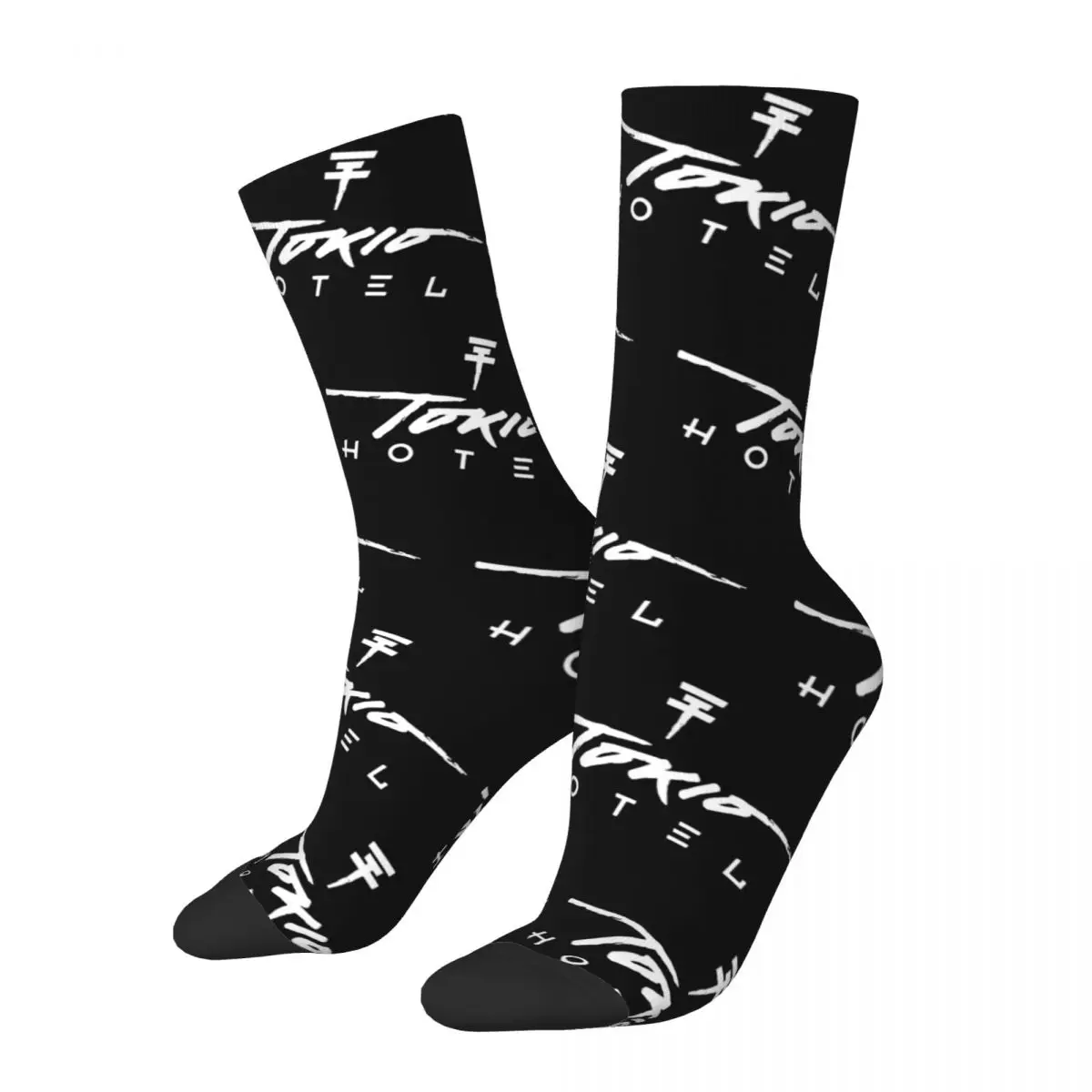 Cozy Men Women Socks Tokio Hotel Logo Accessories Comfortable Vintage Graphic Socks All Seasons