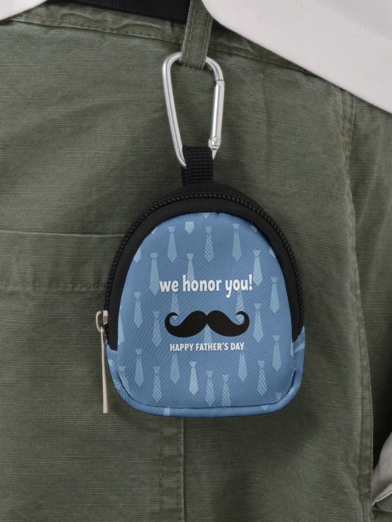 

1 Piece - Earphone Bag, Wallet, Digital Organizer Bag, Earphone Protection Cover, Keychain Pendant, Father's Day Creative Design