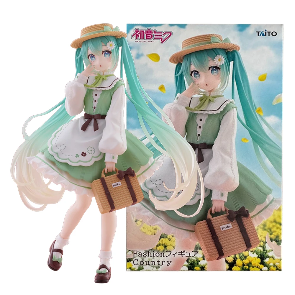 18CM Anime Hatsune Miku Mode Puppe Land Mode Hatsune Miku Schwarz Kleid Lolita Modell Spielzeug Geschenk Sammlung Action Figur