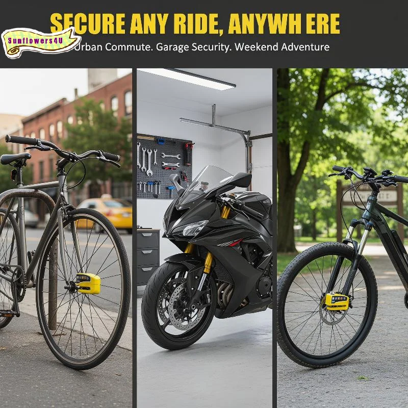 

Alarm Disc Brake Lock Motorcycle Bike Scooter Anti Theft with Motion Sensor Security Device