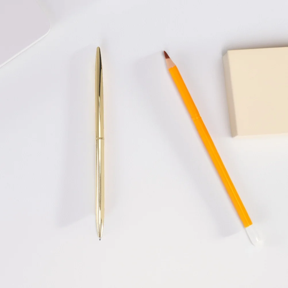 

5Pcs Luxury Metal Ballpoint Pens Gold Ink Smooth Write for Signings Envelopes Guestbooks Office Business Elegant Slim Pens