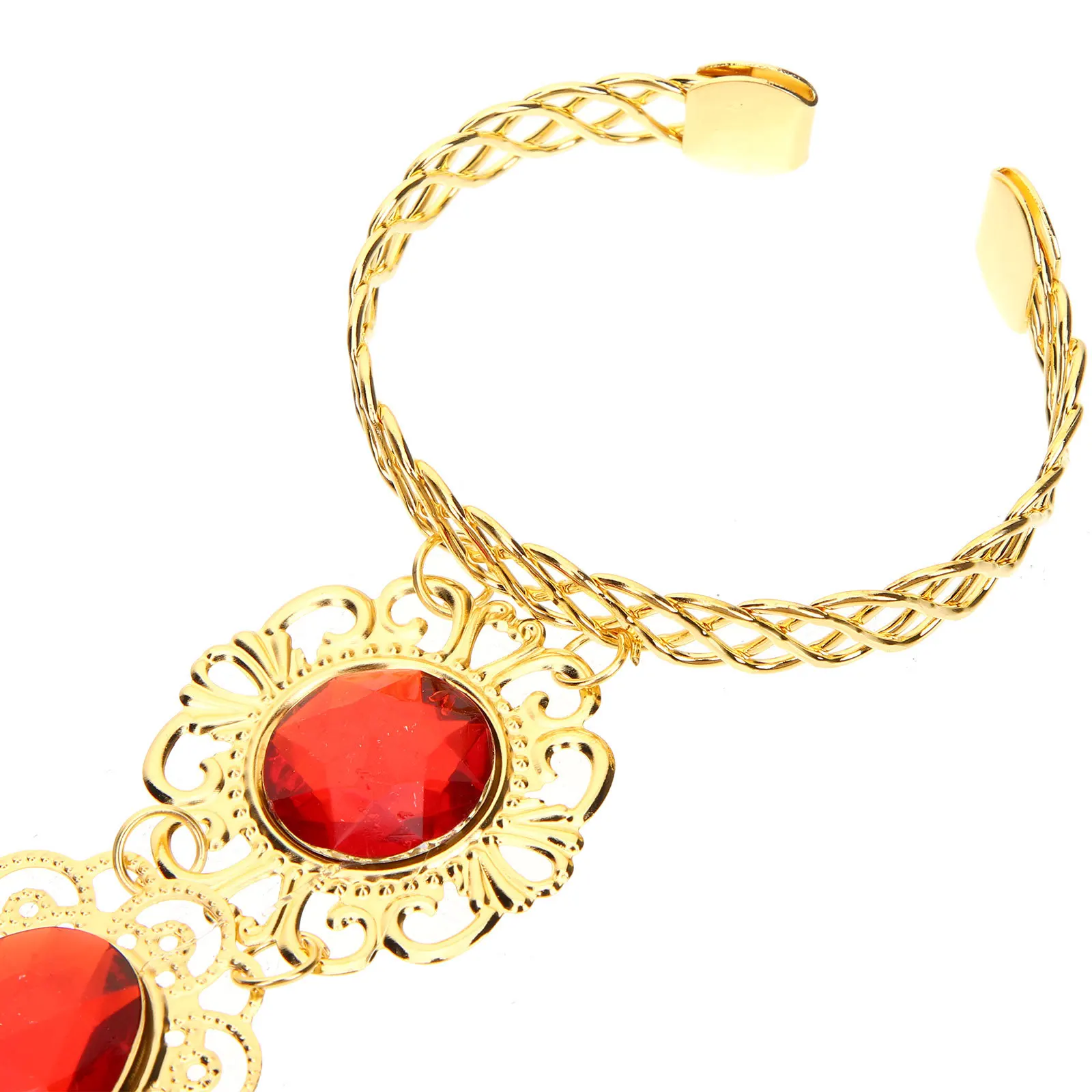 1 par de pulseras de danza del vientre con uñas para los dedos, joyería de mano para mujer, accesorios de disfraz, garra de uña egipcia