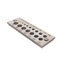 17 Holes Metric/British System Dowel Plate Alloy Steel Wood Pin Fabrication Board Wooden Pin Processing Hand Auxiliary Tools