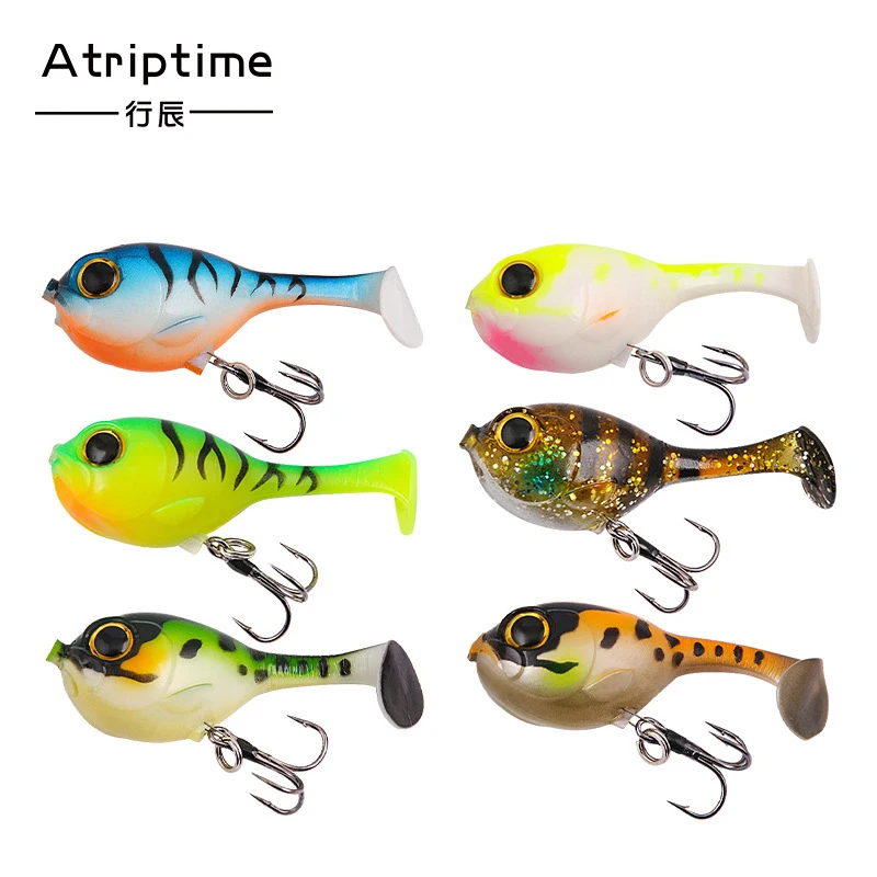 1PCS 9.5g Jumping Fish Fishing Jigging Wobbler Soft Lure Head Mustad Hooks Swimbaits Silicone soft Lure for Pike Bass Perch