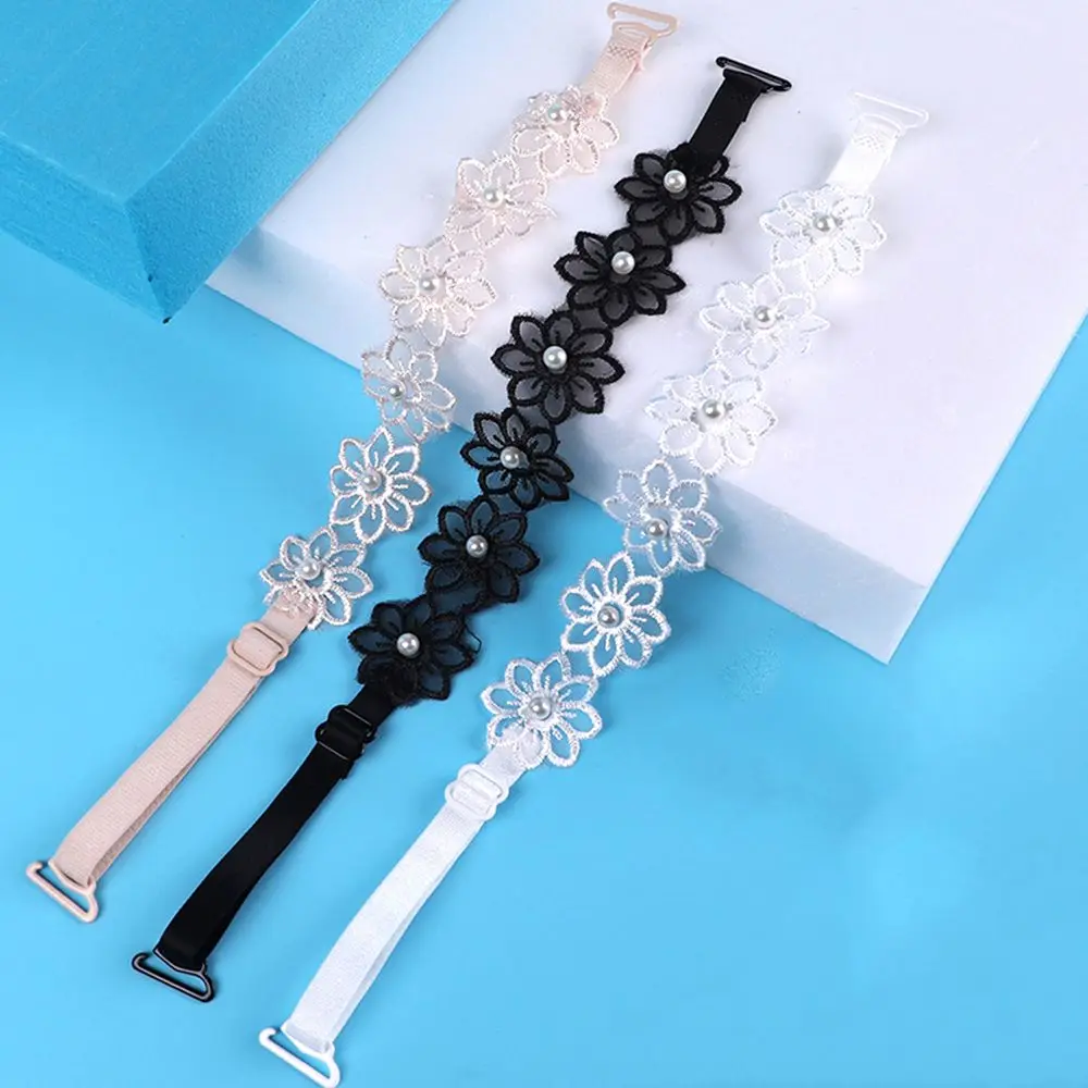 Transparent Adjustable Silicone Wedding Elastic Summer Flower Shoulder Strap Women Bra Belt Bra Accessories Brassiere Straps