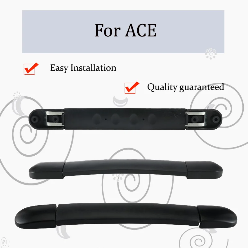 

For ACE Luggage Handle Replacement Silent Shock Absorption Broken Handle Comfortable Soft Rubber Grip
