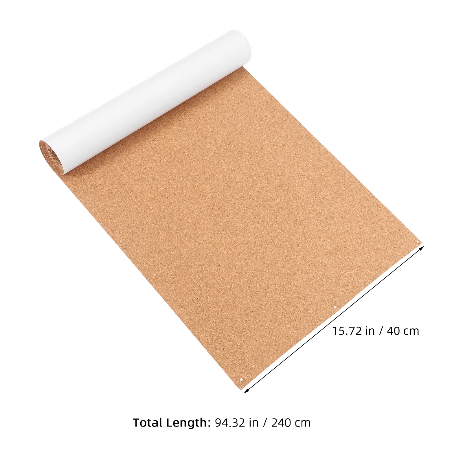 1 rouleau de panneau de liège à décoller et à coller, feuille de liège épaisse, tableau d'affichage auto-adhésif, artisanat de maison d'affaires 2400x400x1mm