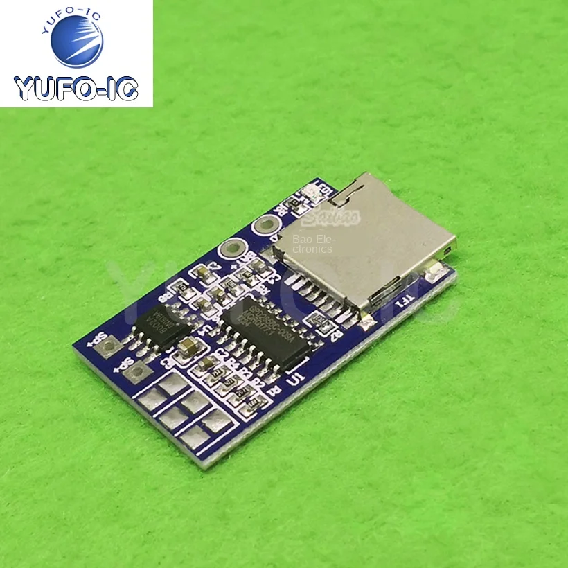 Free Ship 1PCS TF Card MP3 Decoding Module 3.7-5V Power Supply With 2W Hybrid Single Track With Memory Playback