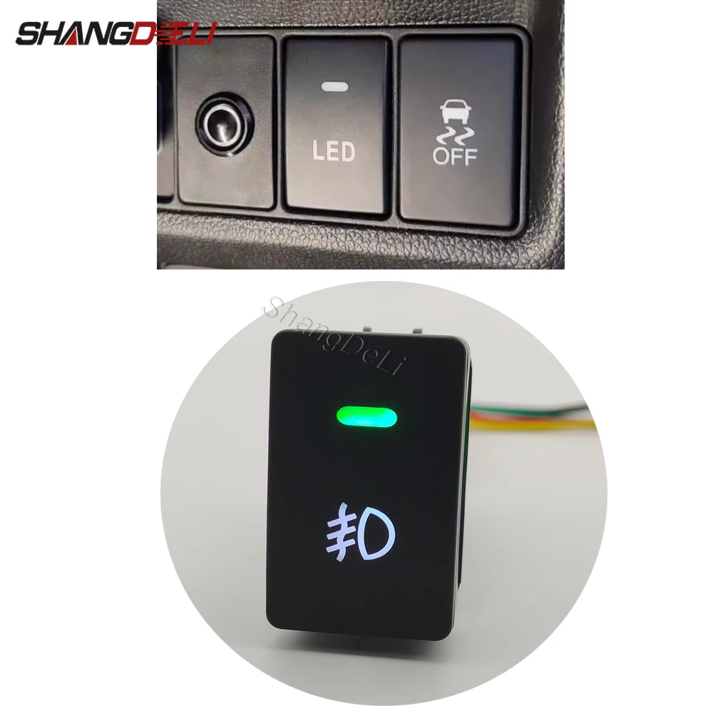 For Honda Fit HRV CRV VEZEL 2017 2018 2019 2020 2021 Car Led Light Front Fog Light Switch Button Auto Accessories