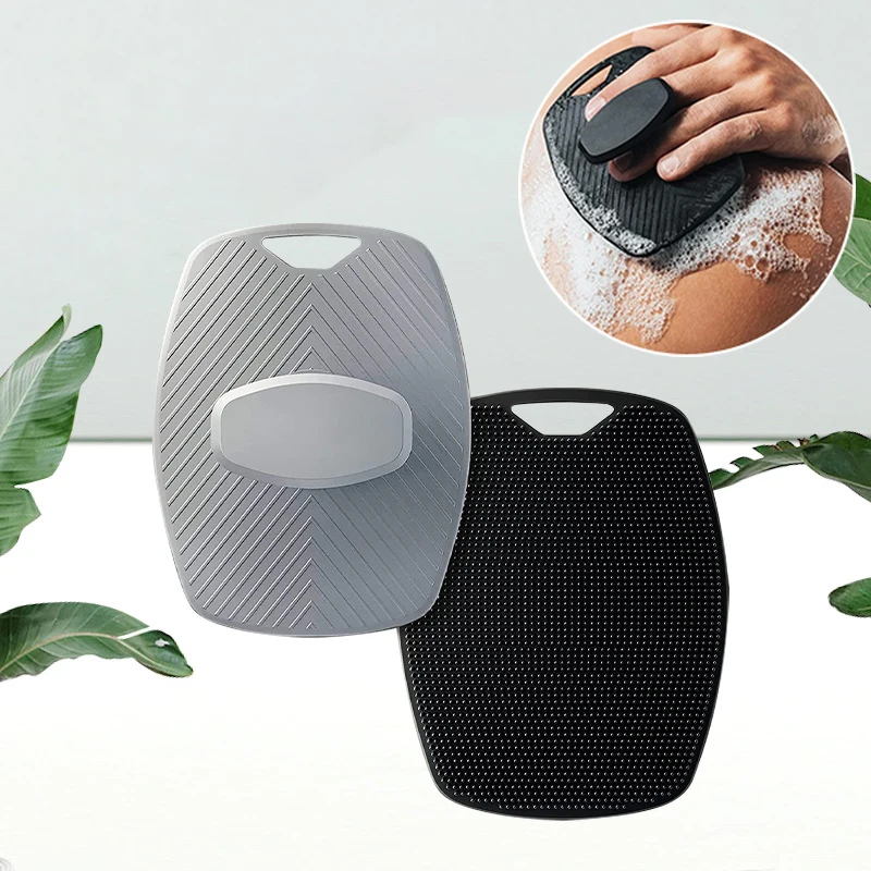 ซิลิโคนนุ่ม Exfoliating Brush Cleanser คู่มือ Body Cleansing Scrubber อาบน้ํานวดอ่อนโยนแปรงอาบน้ําสําหรับชาย