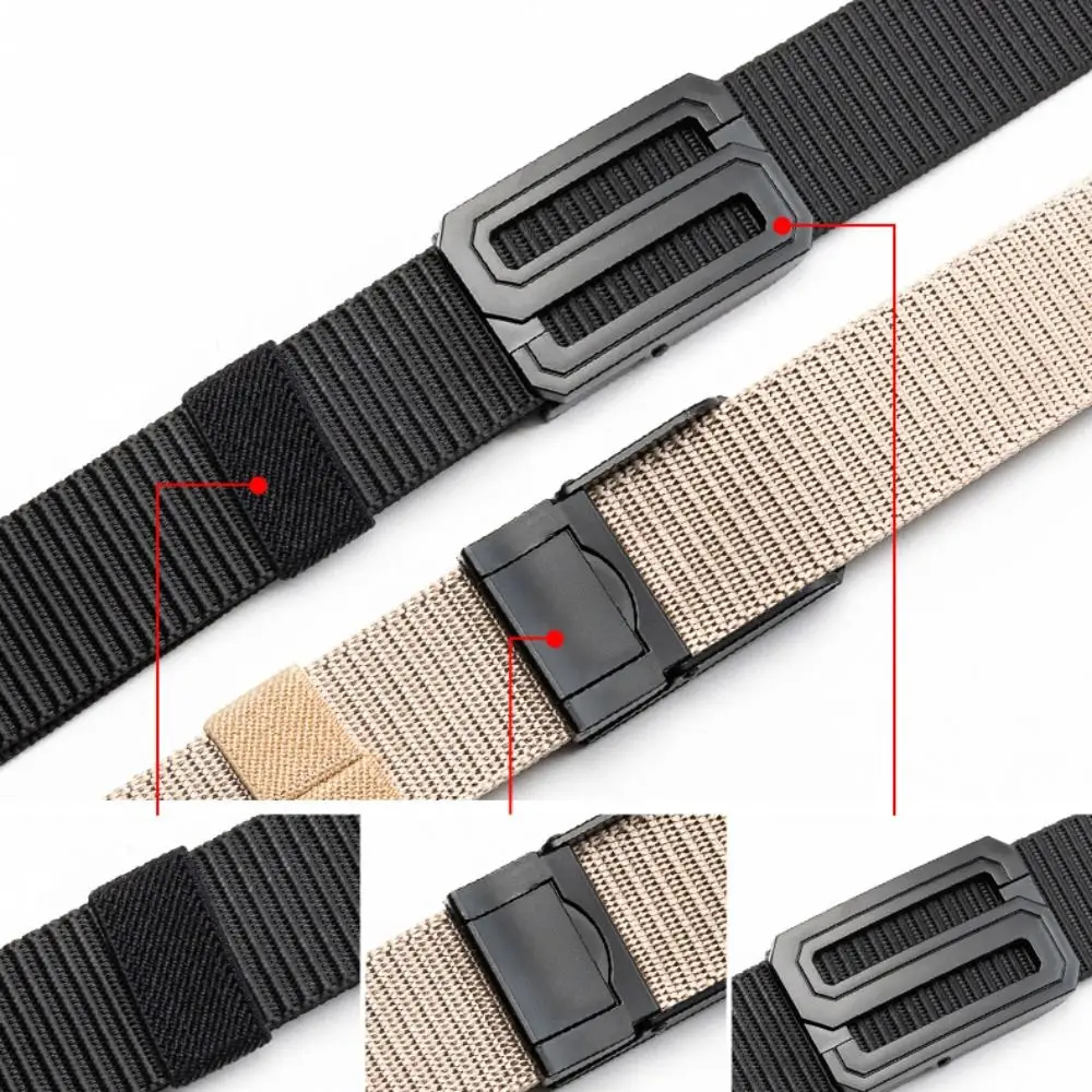 العصرية التجفيف السريع النايلون مضفر حزام العلامة التجارية الفاخرة دائم مشبك معدني حزام عارضة الرياضة في الهواء الطلق حزام للنساء رجل