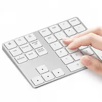 Teclado inalámbrico recargable de 34 teclas, entrada de datos, Compatible con MacBook,MacBook Air/Pro
