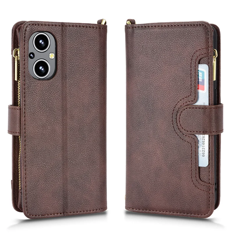 Suitable For OnePlus Nord N20 5G Luxury Zipper Bag with Cord Leather Case for OPPO A96 5G OPPO Reno7Z Phone Case