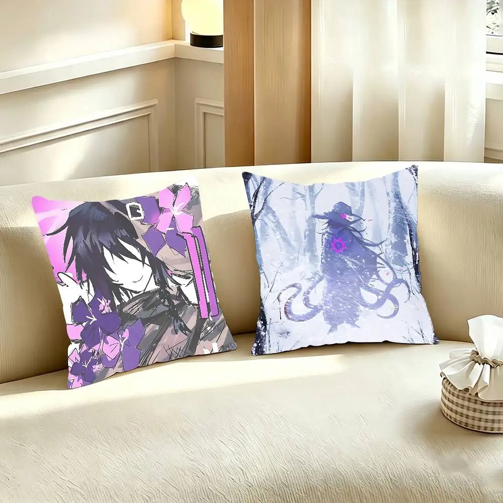 A-Azure Time Forsaken Polyester Printed Pillow Cover Square 30 35 40 45 50 55 cm Soft for Sofa Bed Car Home Decor