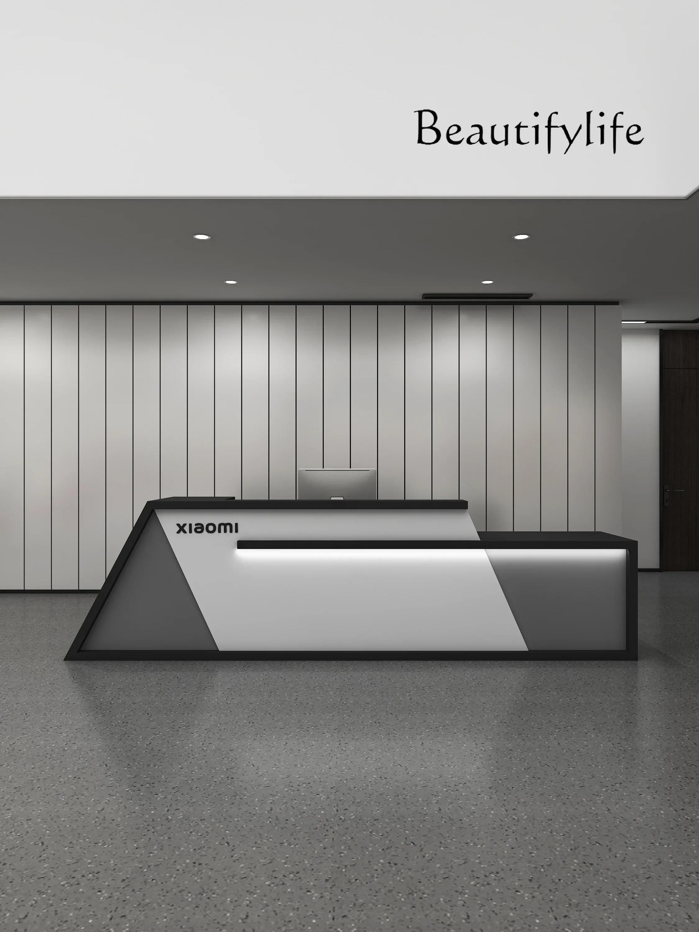 Light Luxury High Sense Company Real Estate Bar Beauty Salon Clothing Store Reception Desk