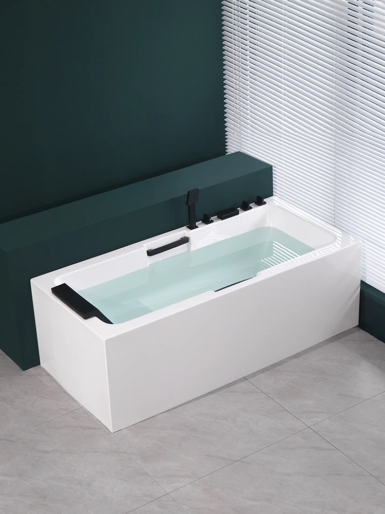 

Bathtub Household Acrylic Independent Seamless Thickened Hotel Bathtub Integrated Molding