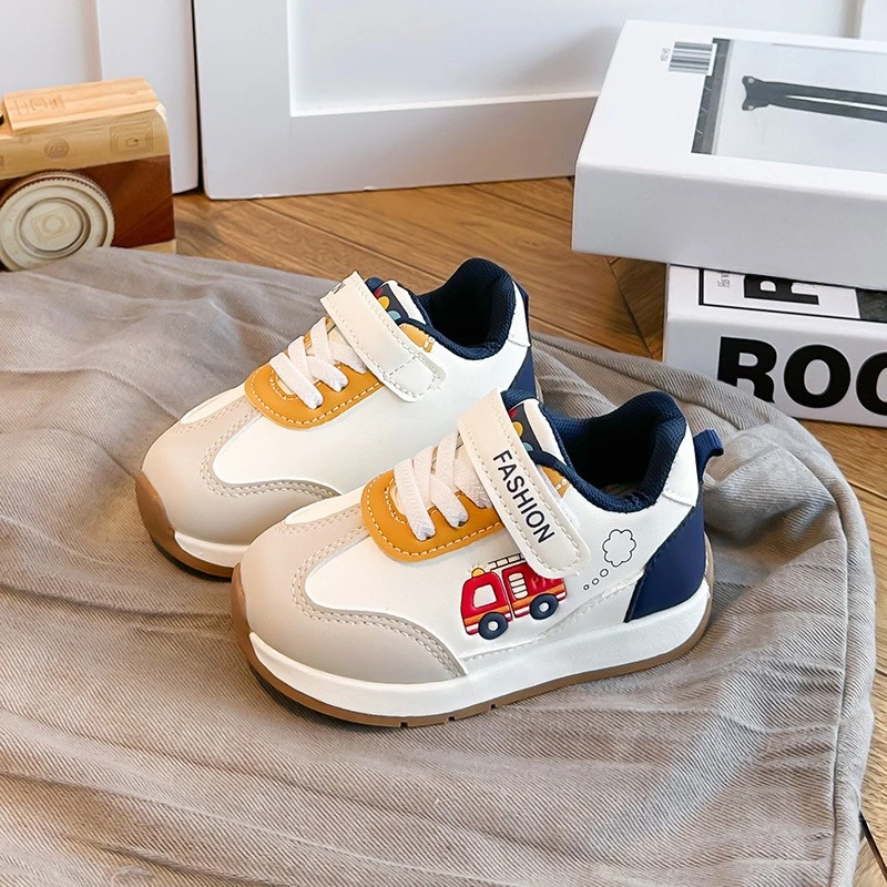 Cartoon Kids Sports Shoes Lightweight School Toddler Running Sneakers for Boys Girls Non-slip Children Casual Sneakers Hook Loop