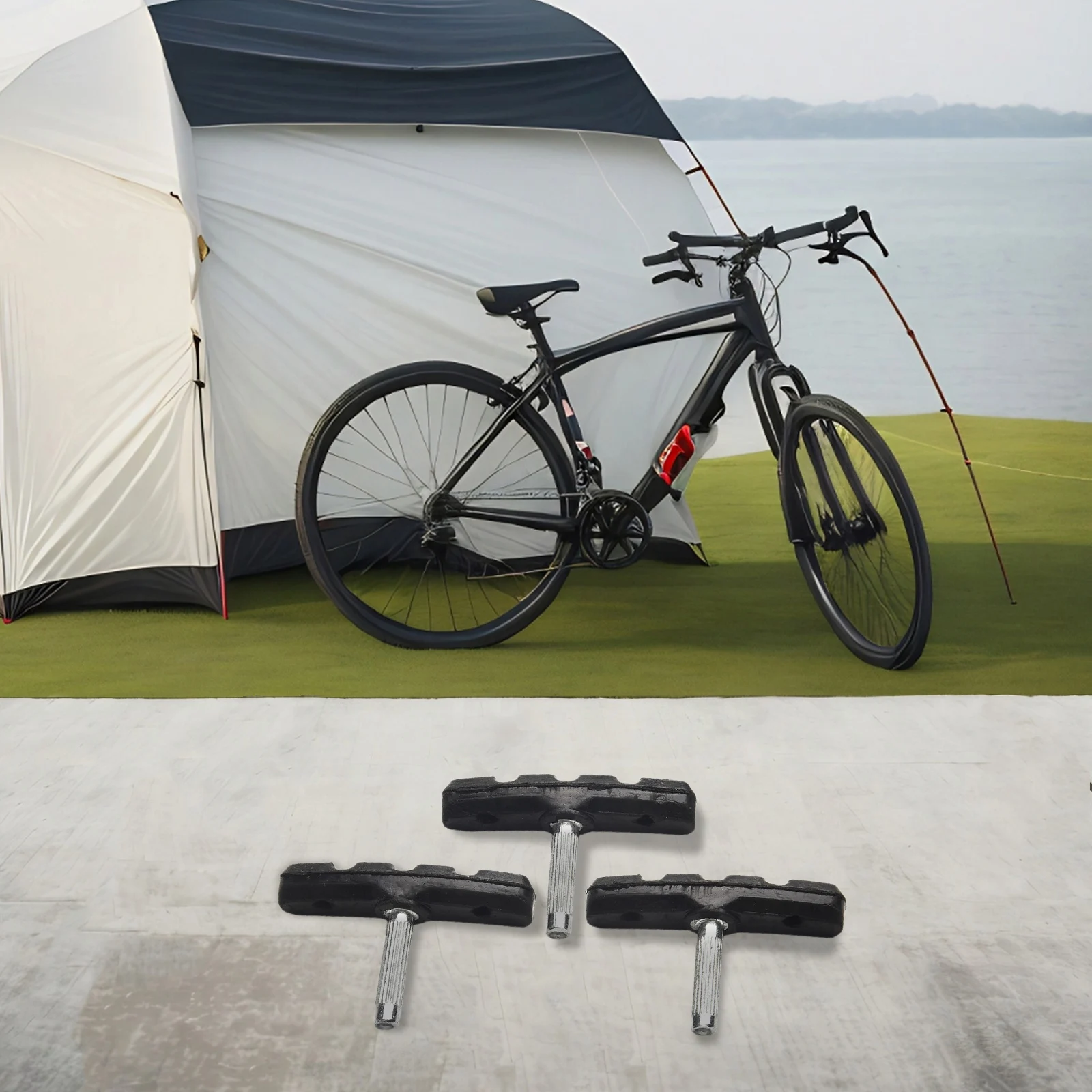 4/8pcs MTB Road Bikes Brakes Pads Block 70mm T Blocks Rubber Bicycle V-Brake Shoes Pads Cycling Accessories view 3