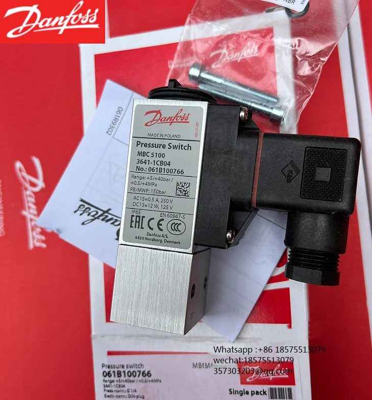 

For DANFOSS MBC5100 061B100566 061B100766 061B110866 060N1004 060N1036 060N1262 3641-1DB04 Pressure Controller1 PIECE