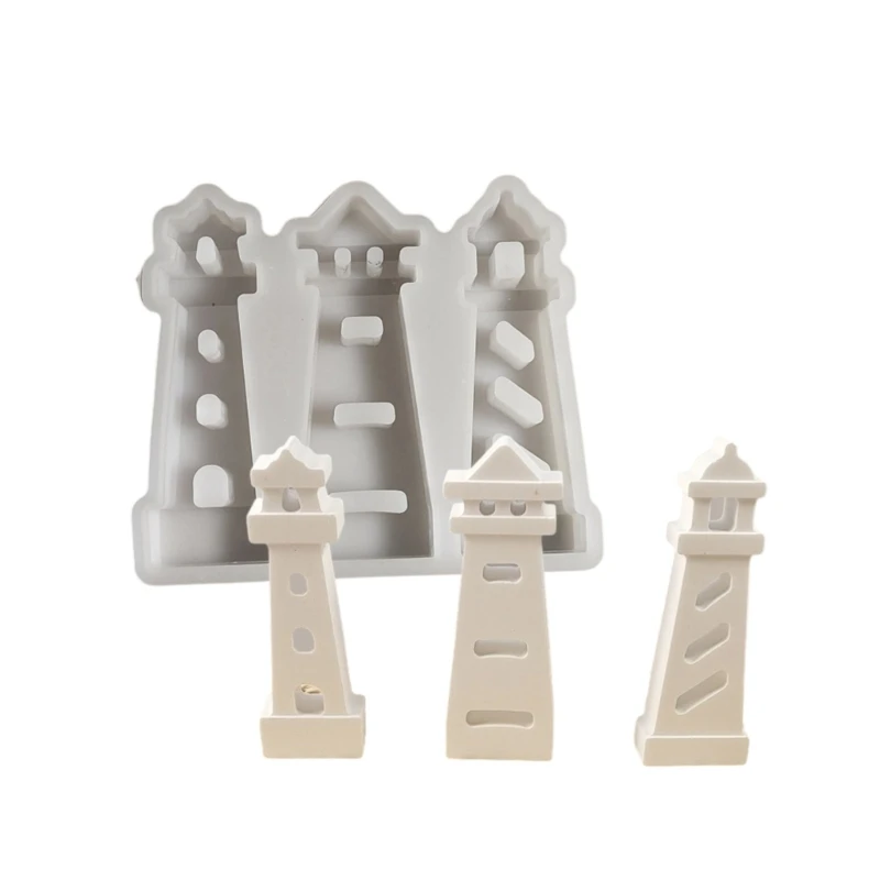 Easy Release Sturdy Silicone Mould Accessory for Artistics Lighthouse Creation In Resin or Plaster Home Decoration Dropshipping