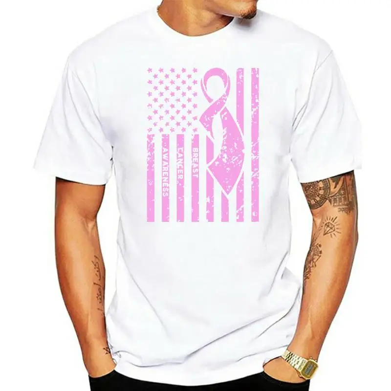 Breast Cancer Awareness Men T shirts Shirts Tops Pink Ribbon Support