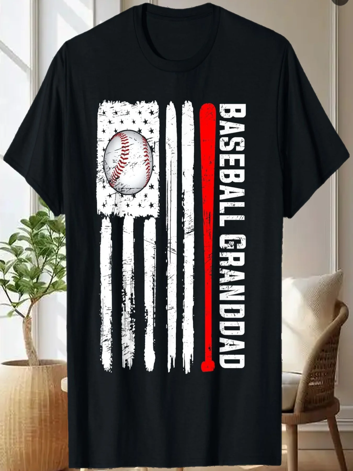 

Baseball Granddad American Flag Baseball Sports T-Shirt