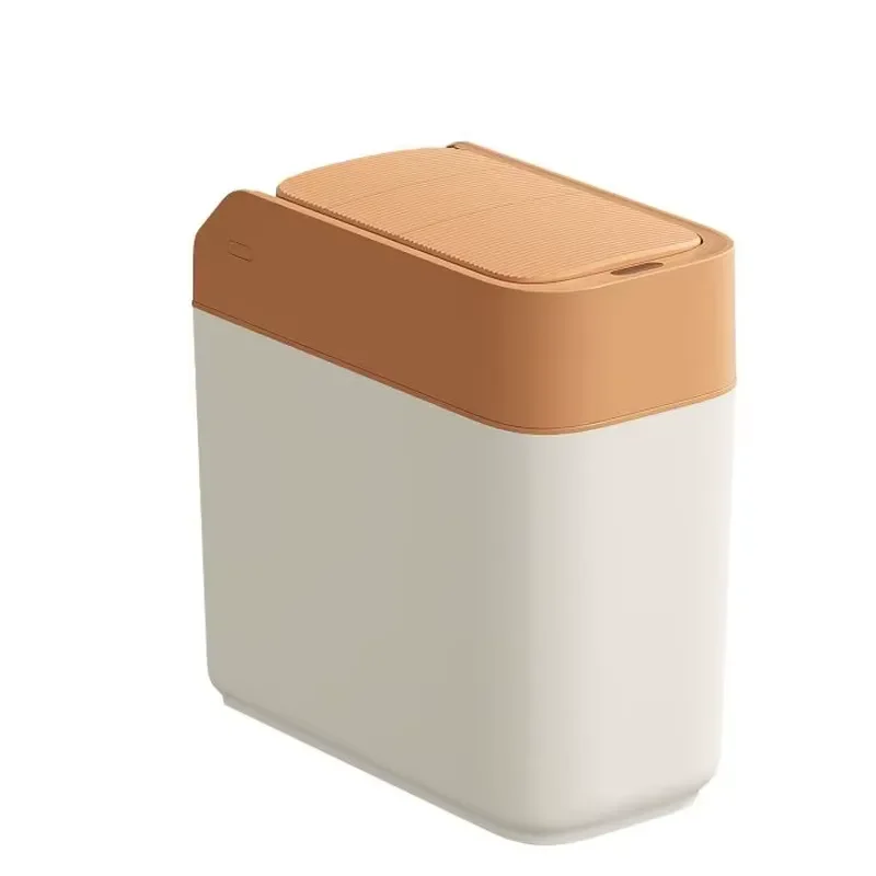 Smart Automatic Trash Bin with Sensor for Household Use Foldable Slide Design Modern Waste Container for Kitchen and Bathroom