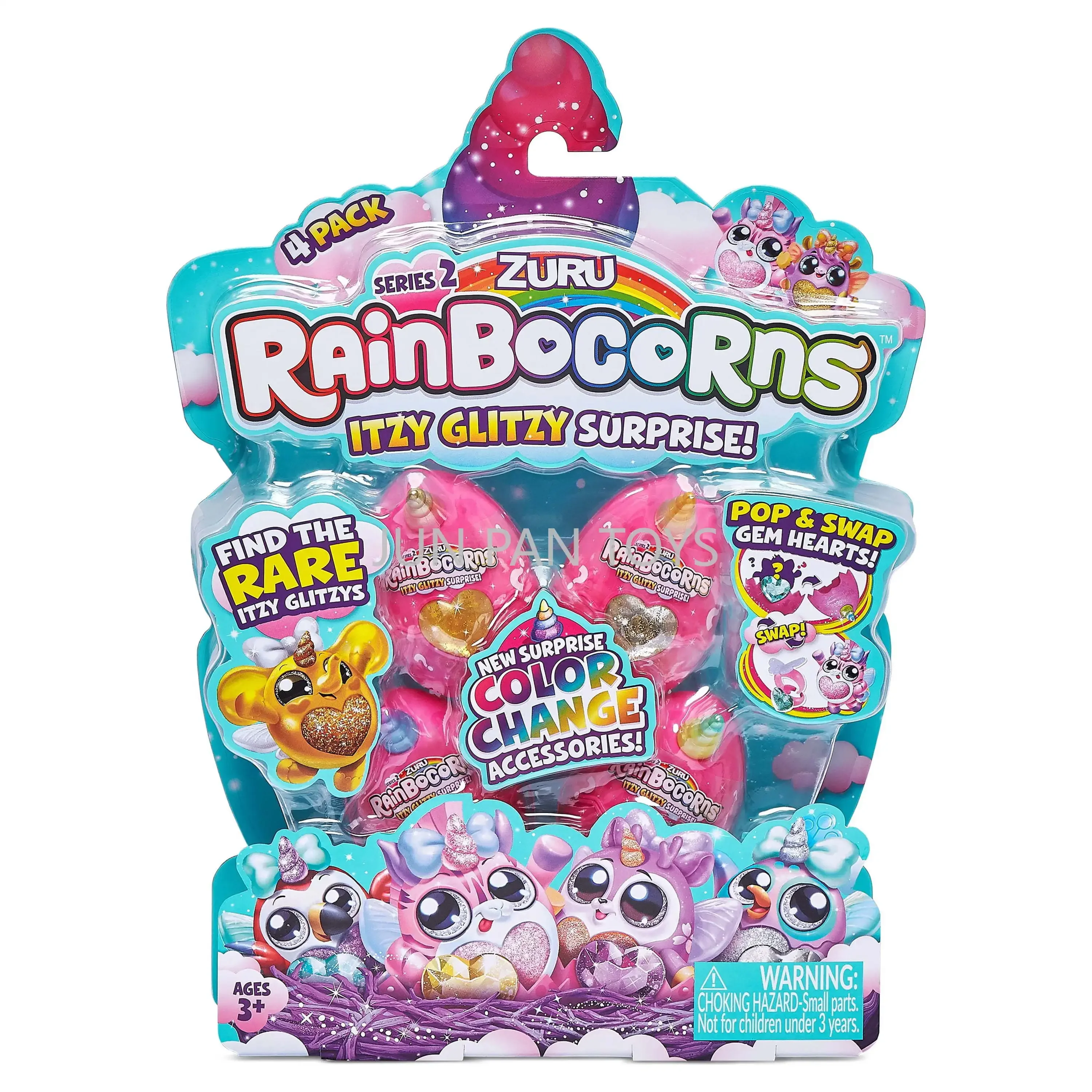 Rainbocorns Itzy Glitzy Surprise Series 2 Mini Animal Figure Model Collectible Children's Girl's Toys Mystery Birthday Gift Toys