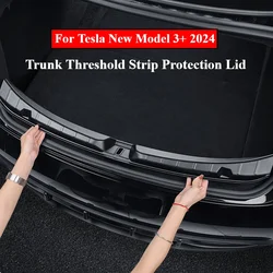 For Tesla Model 3 Highland 2024 Trunk Threshold Strip Plate Protector TPE Guard Threshold Model3+ Sill Anti Scratch Protection