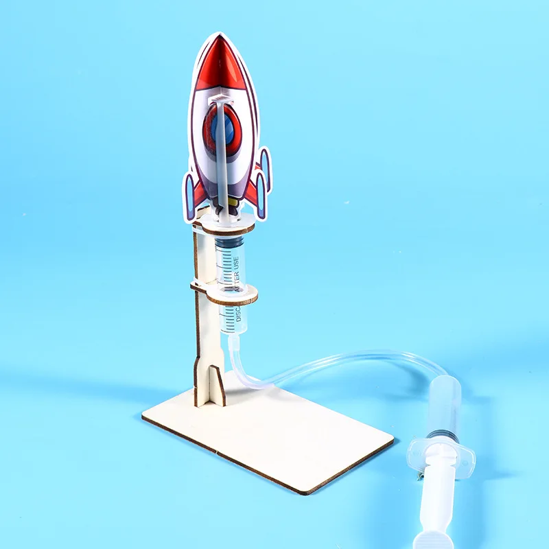 Grundschüler Kreative Technologie Erfindung Kleine Produktion Luftraketenwerfer Handgemachtes DIY Spielzeug Wissenschaft Kleine Experi