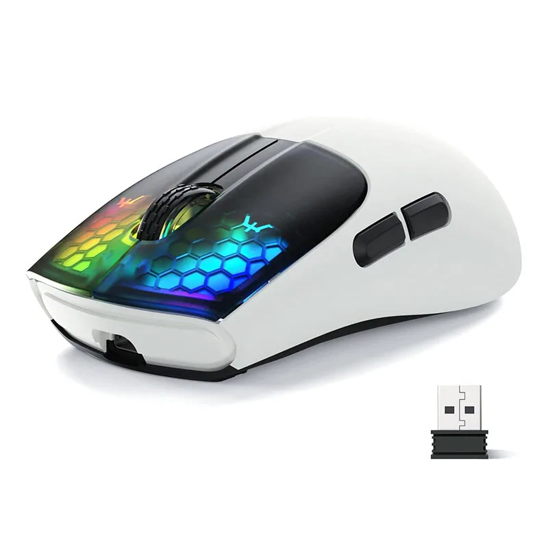 

ATTACK SHARK X5 49g Ultralight G502 Tri-mode 2.4Ghz/USB-C Wired/Bluetooth Gaming Mouse PixArt Optical Sensor for PC/MAC/Wins